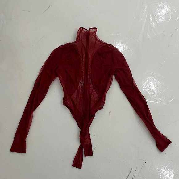 Mugler Long Sleeve Illusion Bodysuit - Picture 3 of 6